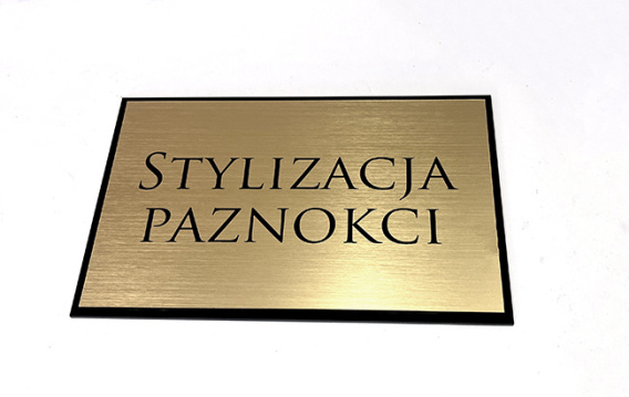 Szyld Grawerowany Elegancki Na Plexi X Cm Graveric